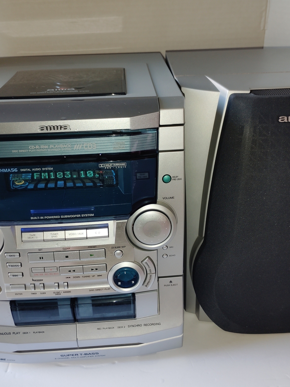 Aiwa CX-NHMA56 Digital Audio System CD Cassette Dual Deck